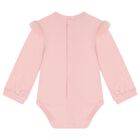 طقم بنات تنورة تول باللون  الوردي, 2, hi-res