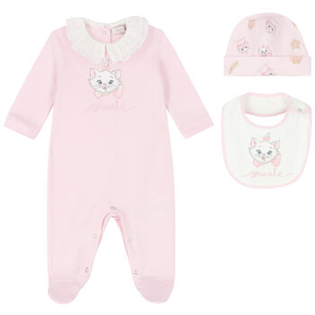 Baby Girls Pink Marie Babygrow Set