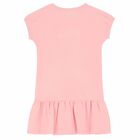 Girls Pink Teddy Logo Dress, 1, hi-res