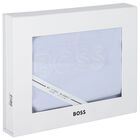 Baby Boys Blue Logo Blanket, 2, hi-res