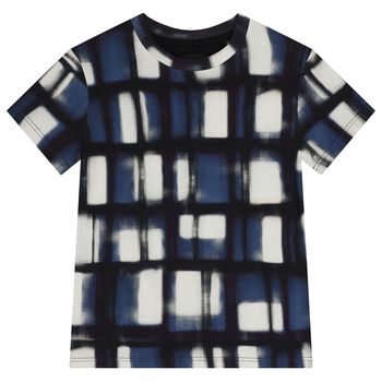 Boys Blue & White Abstract T-Shirt