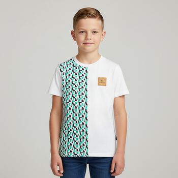Boys White Logo T-Shirt