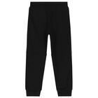 بدلة رياضية أولاد بالشعار باللون الأسود, 1, hi-res