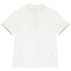 طقم أولاد شورت باللون الأبيض والبيج, 1, hi-res