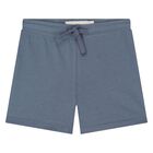 Younger Boys Blue Logo Cotton Shorts Set, 1, hi-res