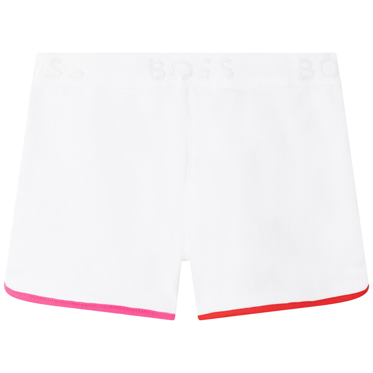 Girls White Logo Shorts, 1, hi-res image number null
