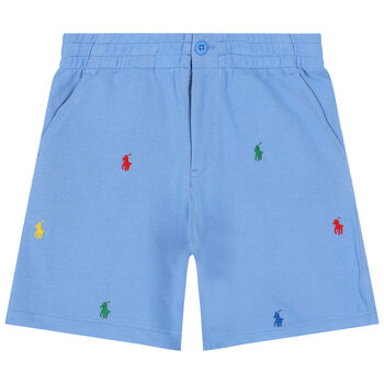 Boys Blue Logo Shorts