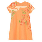 Girls Orange Logo Dress, 1, hi-res