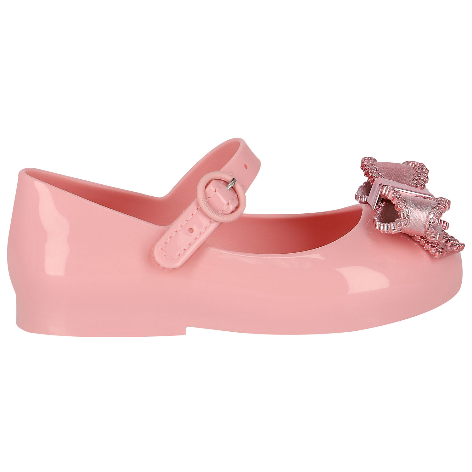 Younger Girls Pink Bow Jelly Shoes, 1, hi-res image number null