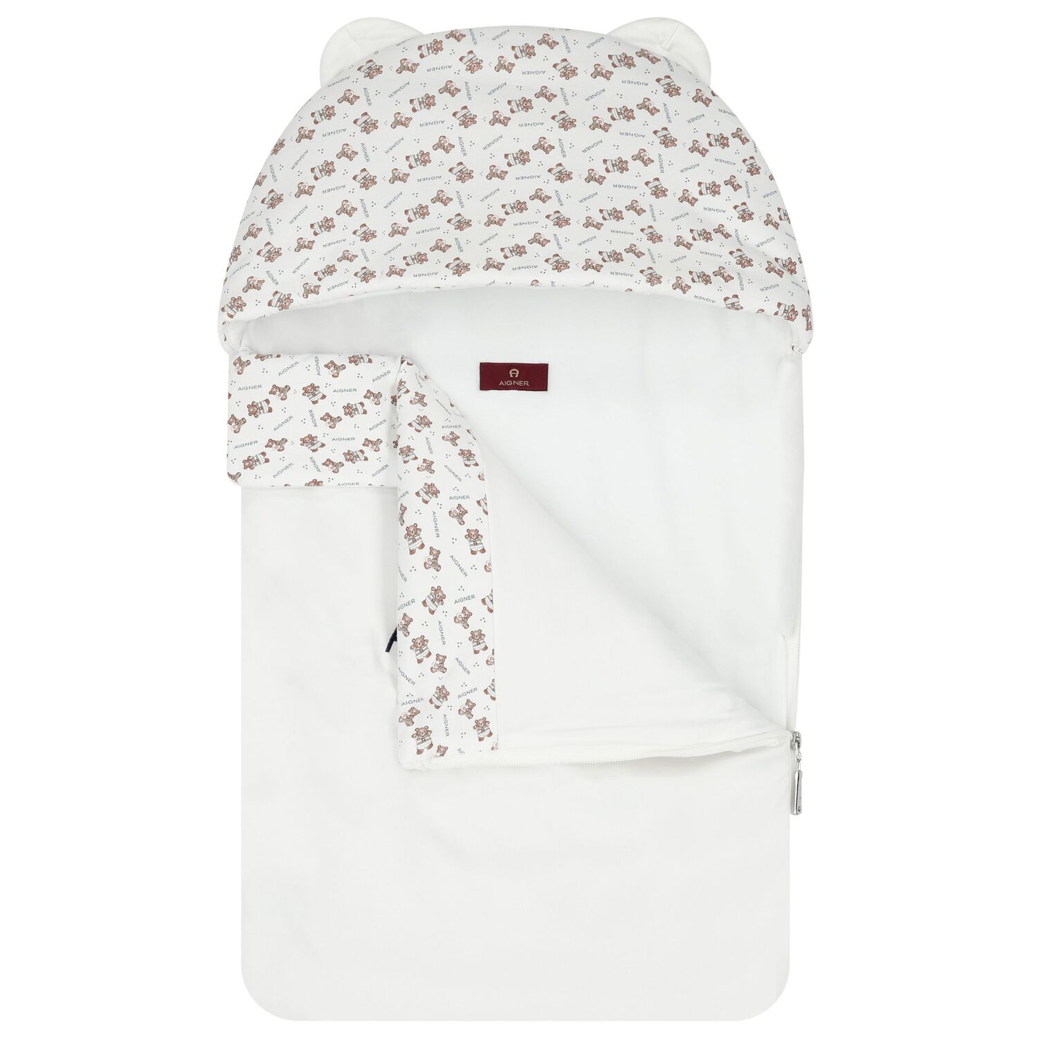 مدس بشعار تيدي باللون الأبيض للأطفال , 3, hi-res