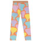 Girls Orange Shell Leggings, 1, hi-res