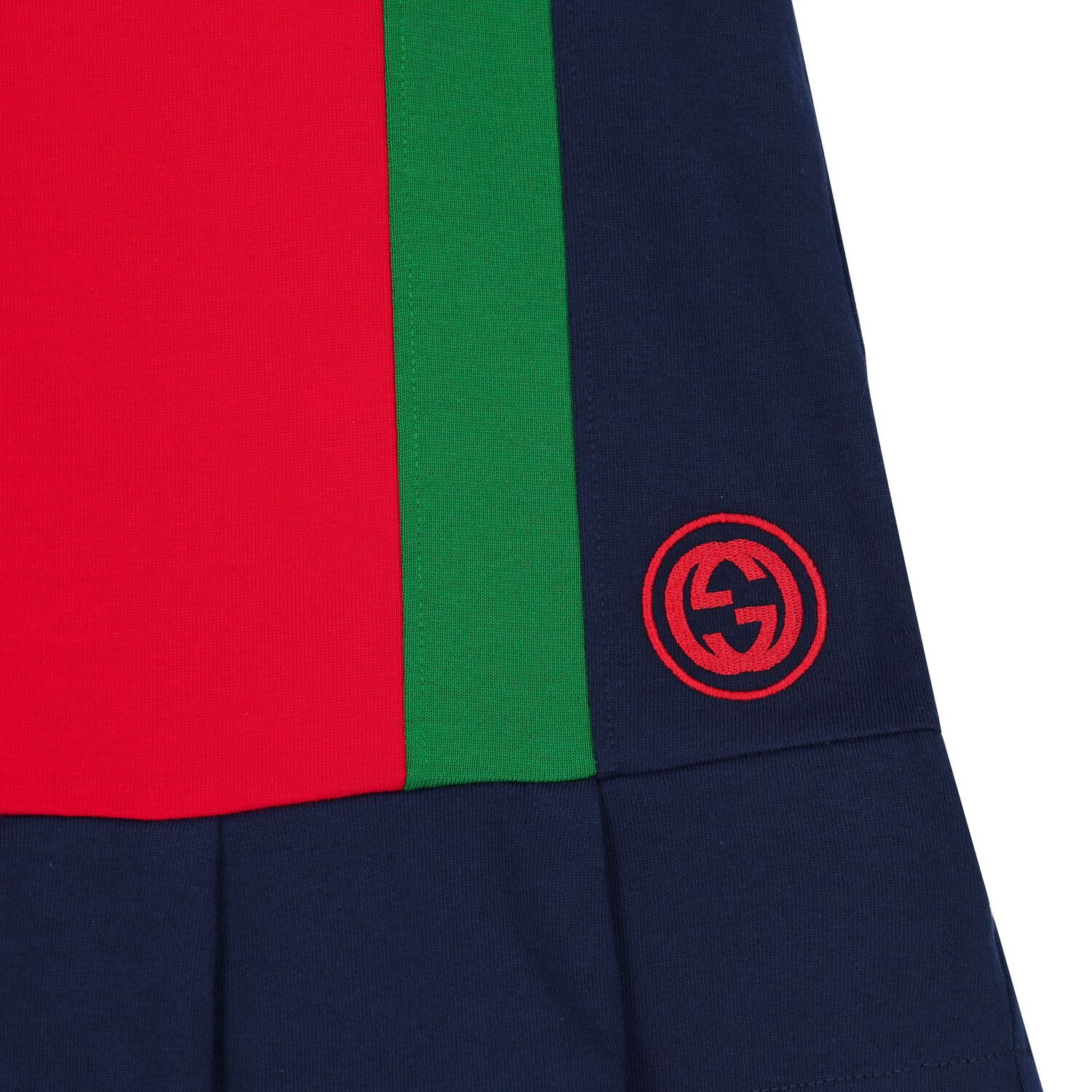 Girls Navy & Red Logo Polo Dress, 1, hi-res image number null