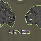 سويت شيرت بالشعار باللون الكاكى للاولاد, 1, hi-res