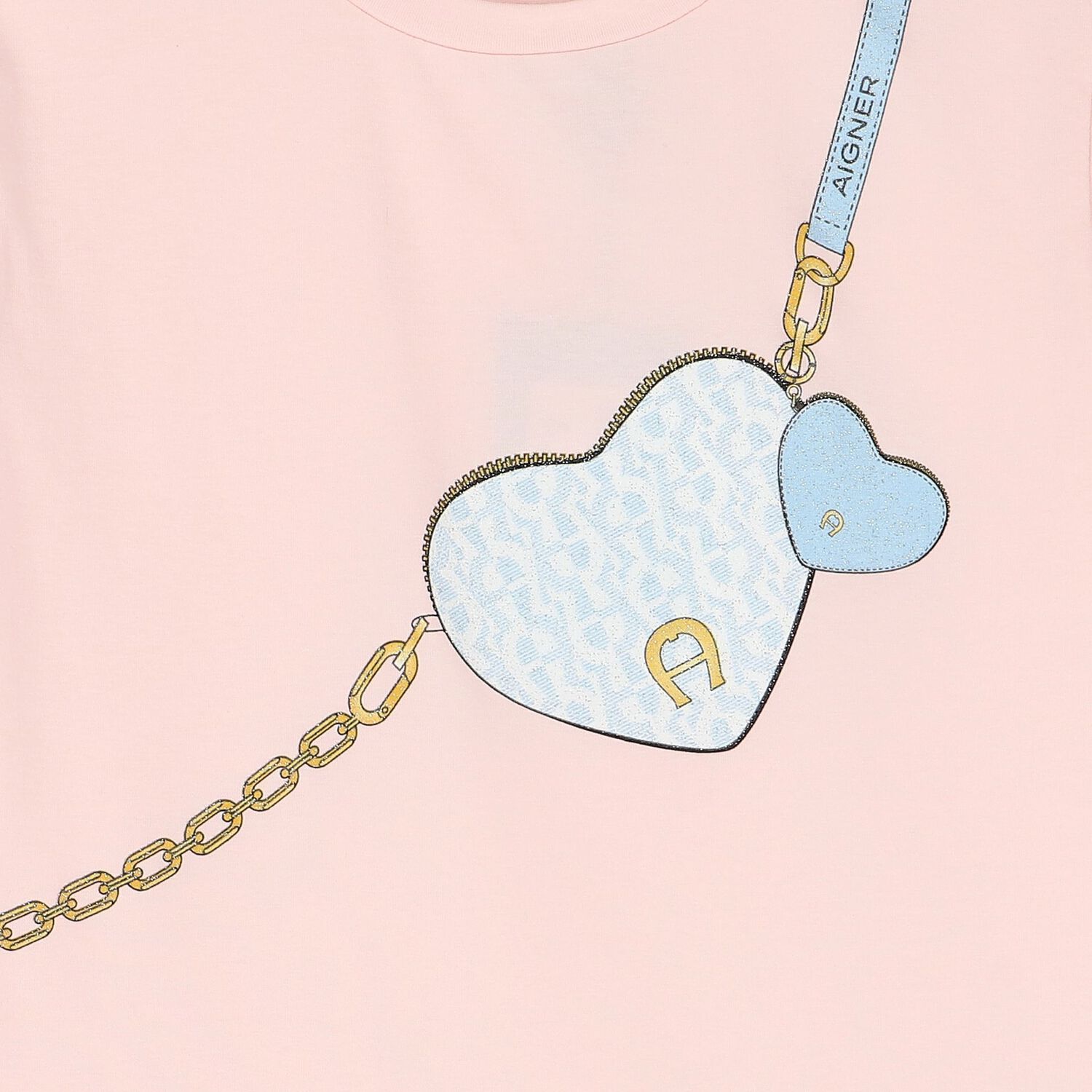 Girls Pink Logo Bag T-Shirt, 2, hi-res image number null