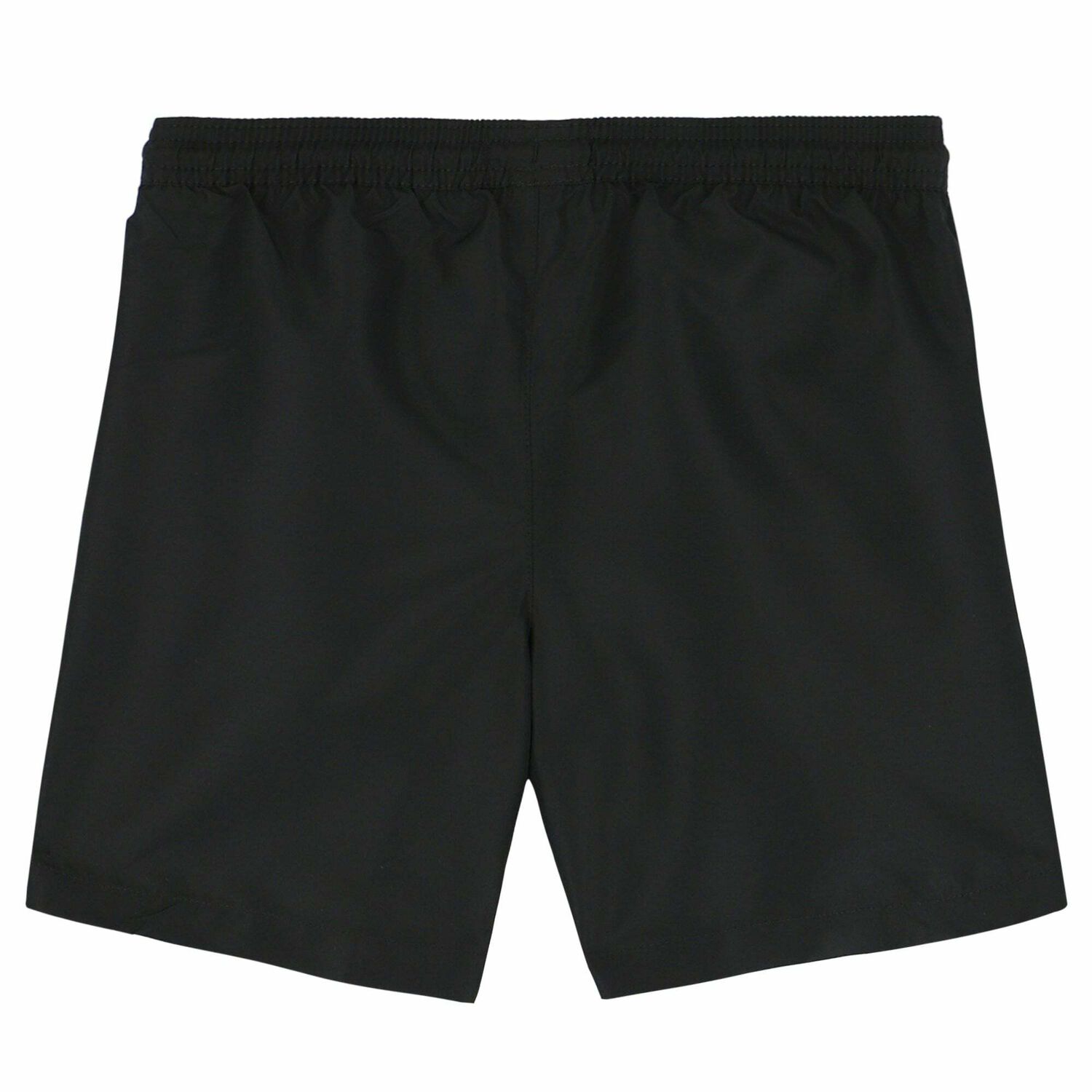 Boys Black Logo Swim Shorts, 1, hi-res