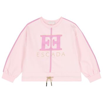 Girls Pink Logo Sweatshirt