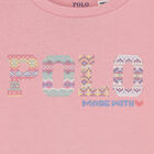 Girls Pink POLO Logo T-Shirt, 1, hi-res