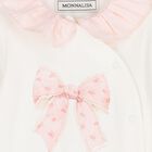 Baby Girls Ivory & Pink Babygrow Set, 1, hi-res