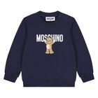 Younger Navy Blue Teddy Bear Logo Sweatshirt, 2, hi-res