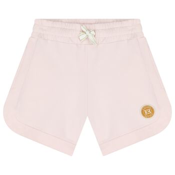 Girls Pink Logo Shorts