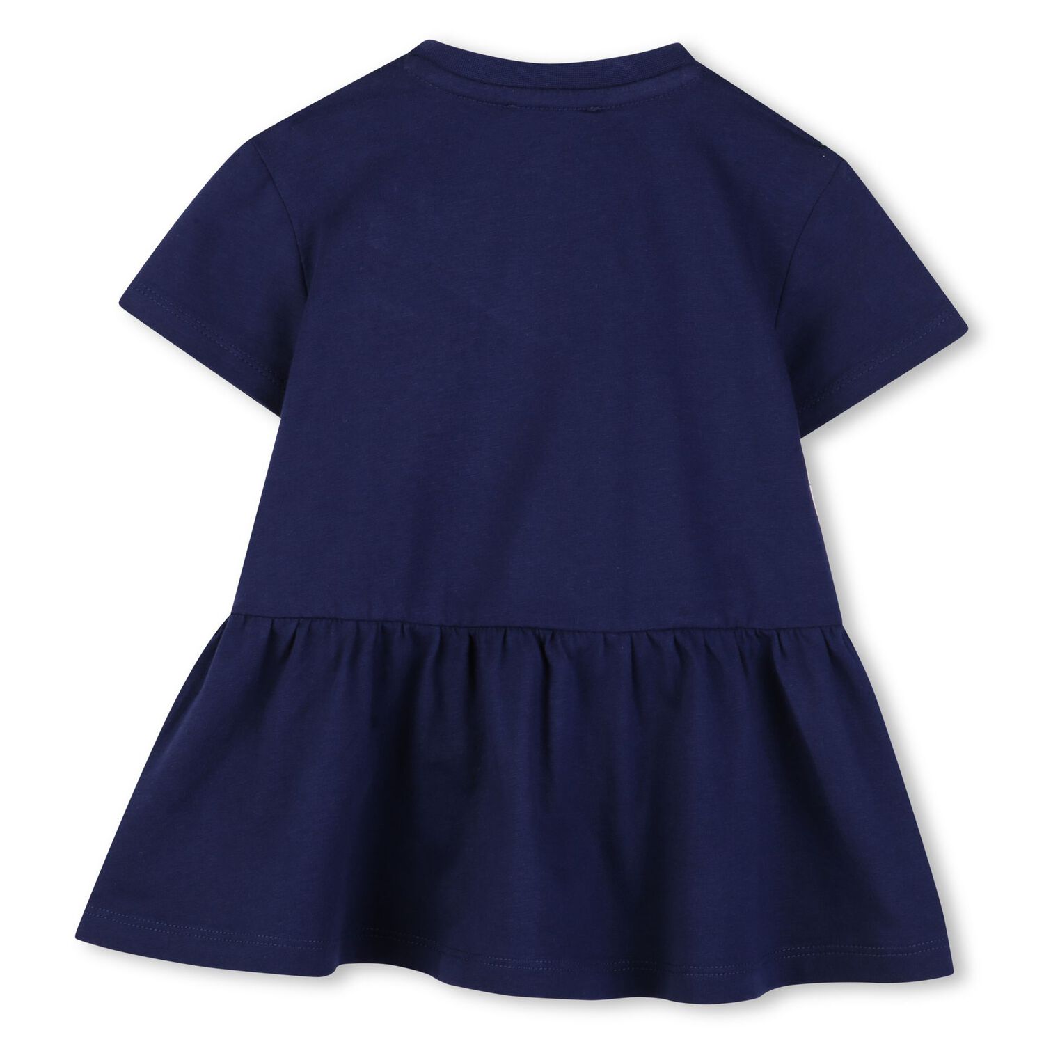 Younger Girls Navy Blue Tiger Logo Dress, 1, hi-res