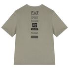 طقم شورت بشعار باللون الأخضر للأولاد, 4, hi-res