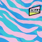 مايوة بنات بالشعار باللون الأزرق والوردى, 1, hi-res