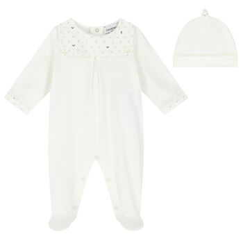 Ivory Logo Babygrow Set