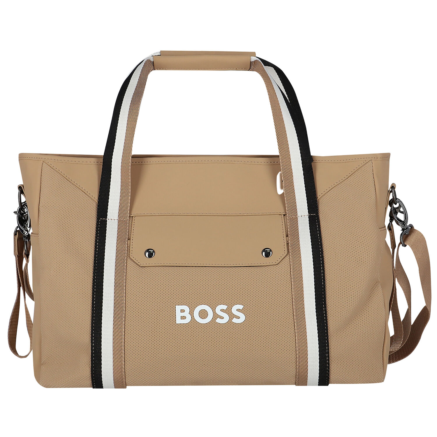 Beige Logo Baby Changing Bag, 1, hi-res image number null