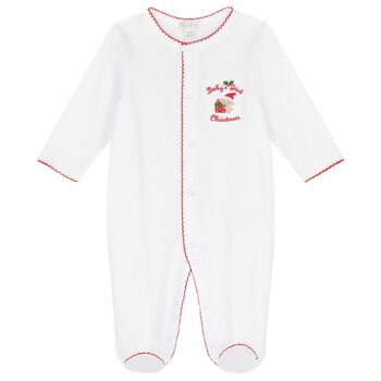 White Christmas Babygrow