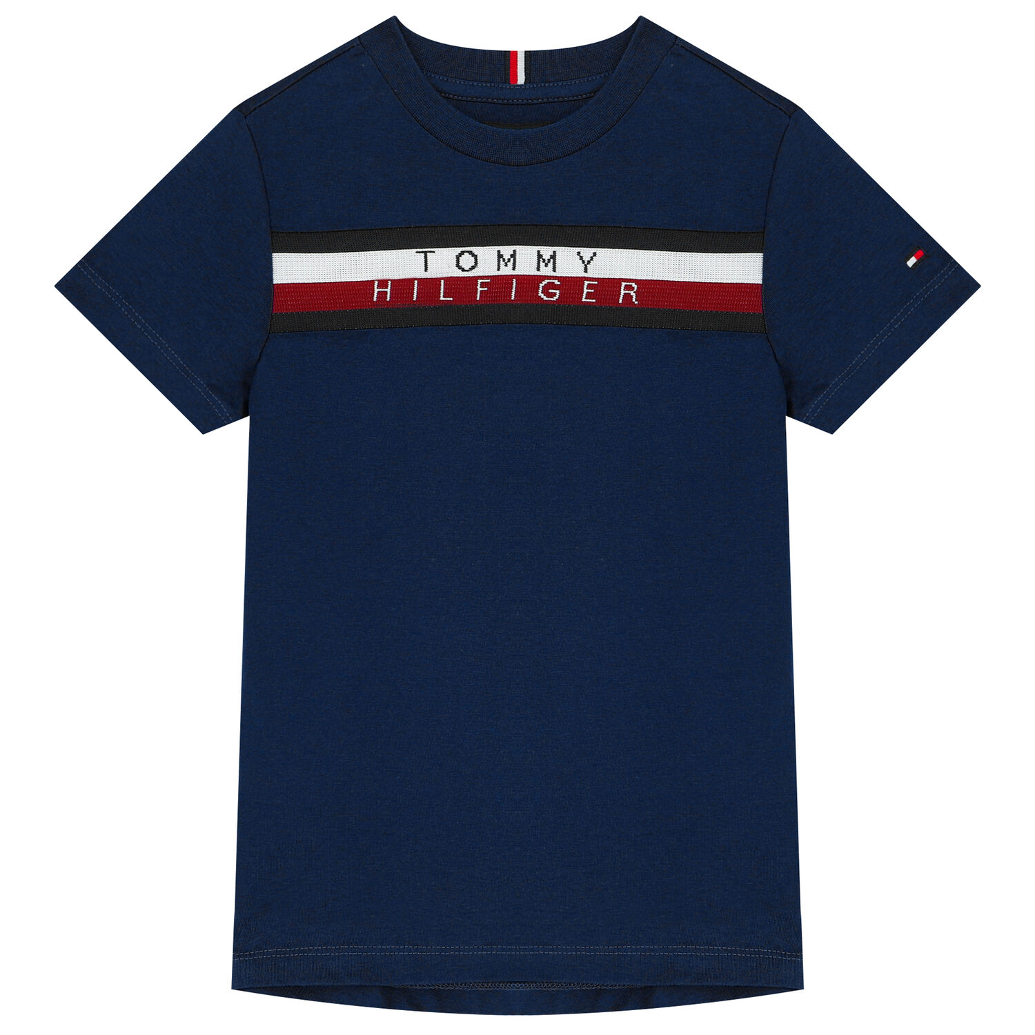 Boys Navy Blue Logo T-Shirt, 1, hi-res
