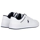 Boys White Logo Trainers, 1, hi-res