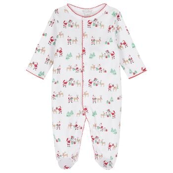 White North Pole Reindeer Babygrow