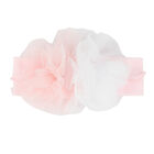 Baby Girls Pink & White Flower Headband, 1, hi-res
