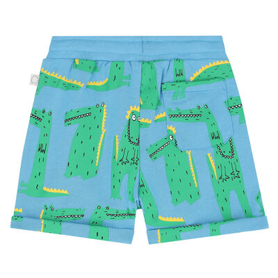 Younger Boys Blue & Green Croc Shorts