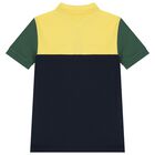 Boys Multi-Coloured Logo Polo Shirt, 2, hi-res