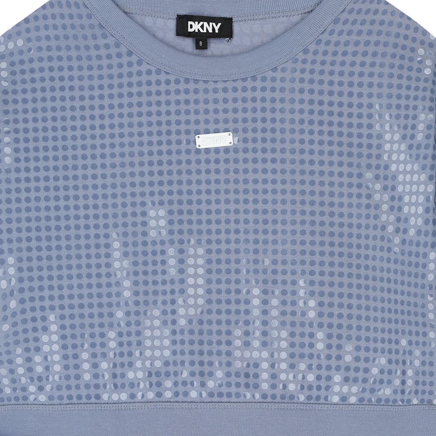 Girls Blue Sequin Sweatshirt, 2, hi-res
