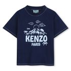 Boys Navy Blue Logo T-Shirt, 1, hi-res