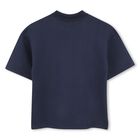 Boys Navy Blue Logo Polo Shirt, 1, hi-res