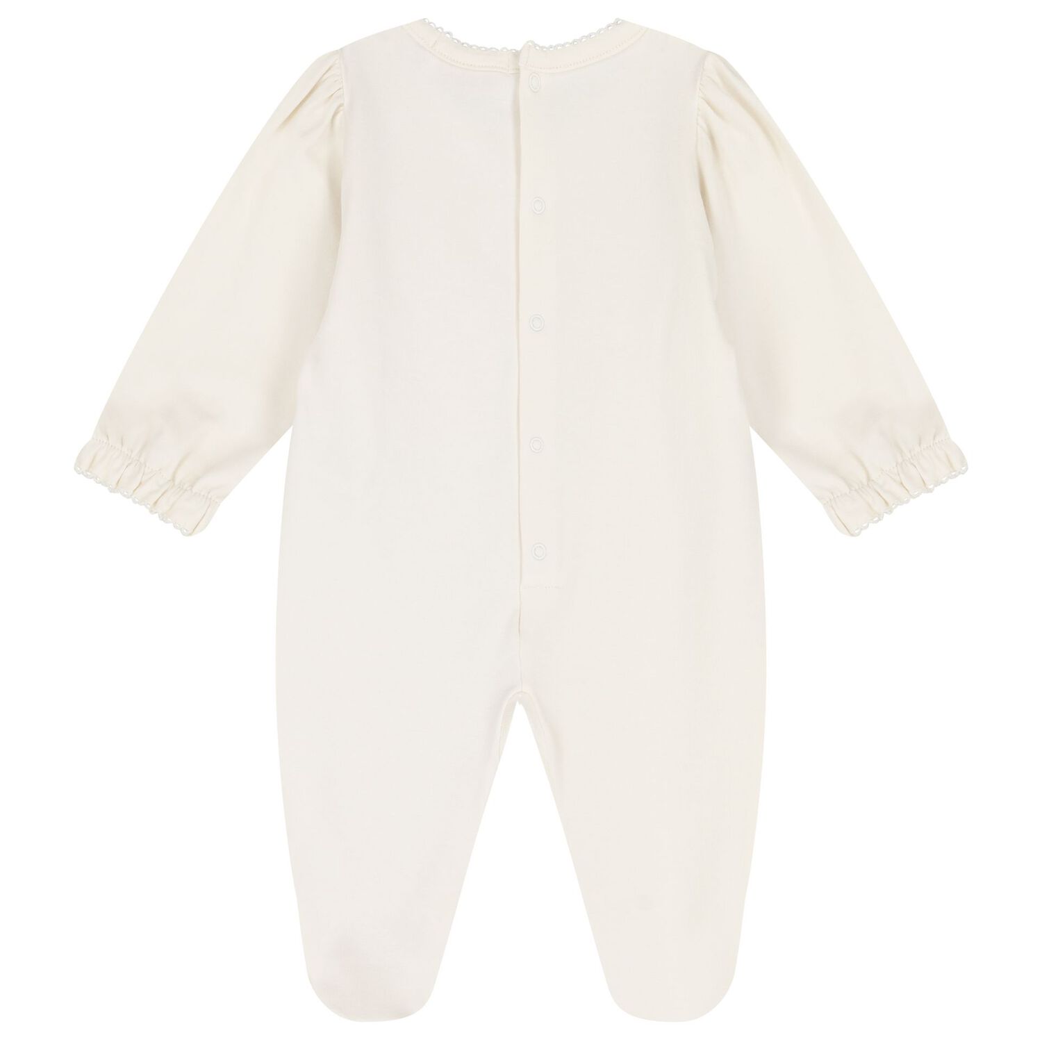 أفارول بنات بطبعة قلب باللون العاجي, 1, hi-res