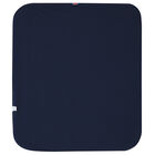 Baby Boys Navy Blue & White Logo Blanket, 1, hi-res