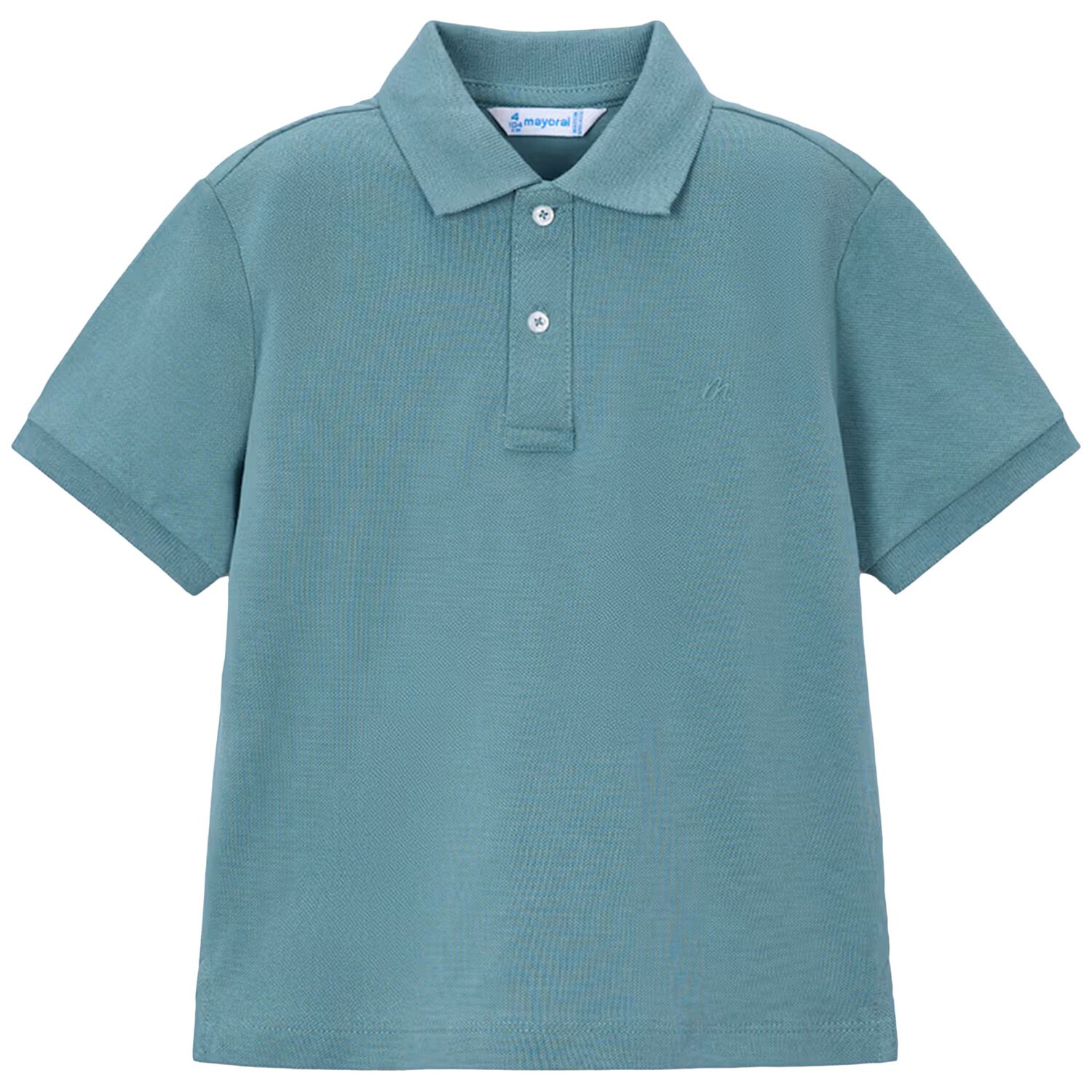 Boys Blue Logo Polo Shirt, 9, hi-res