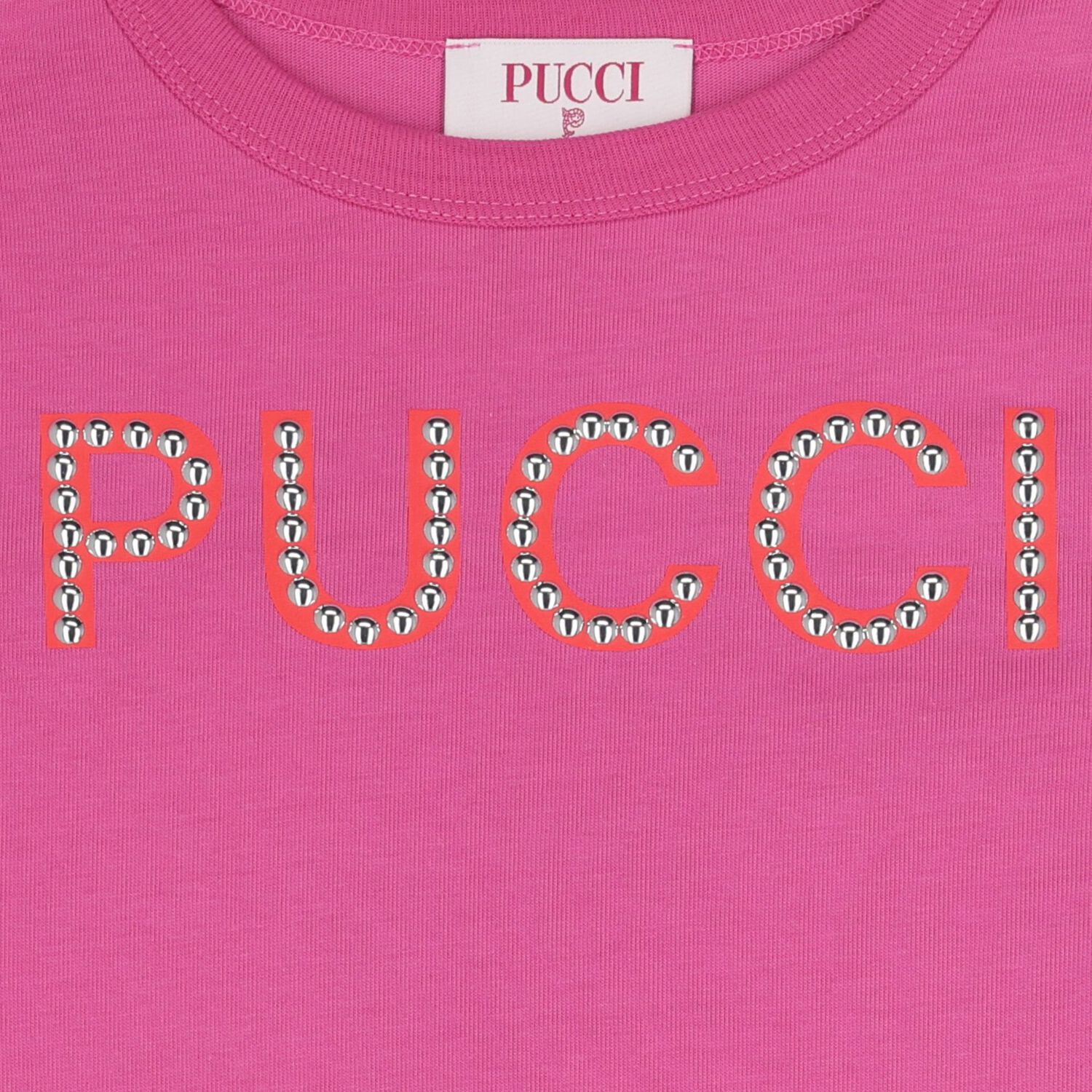 فستان تي شيرت باللون الوردي بالشعار للبنات, 1, hi-res