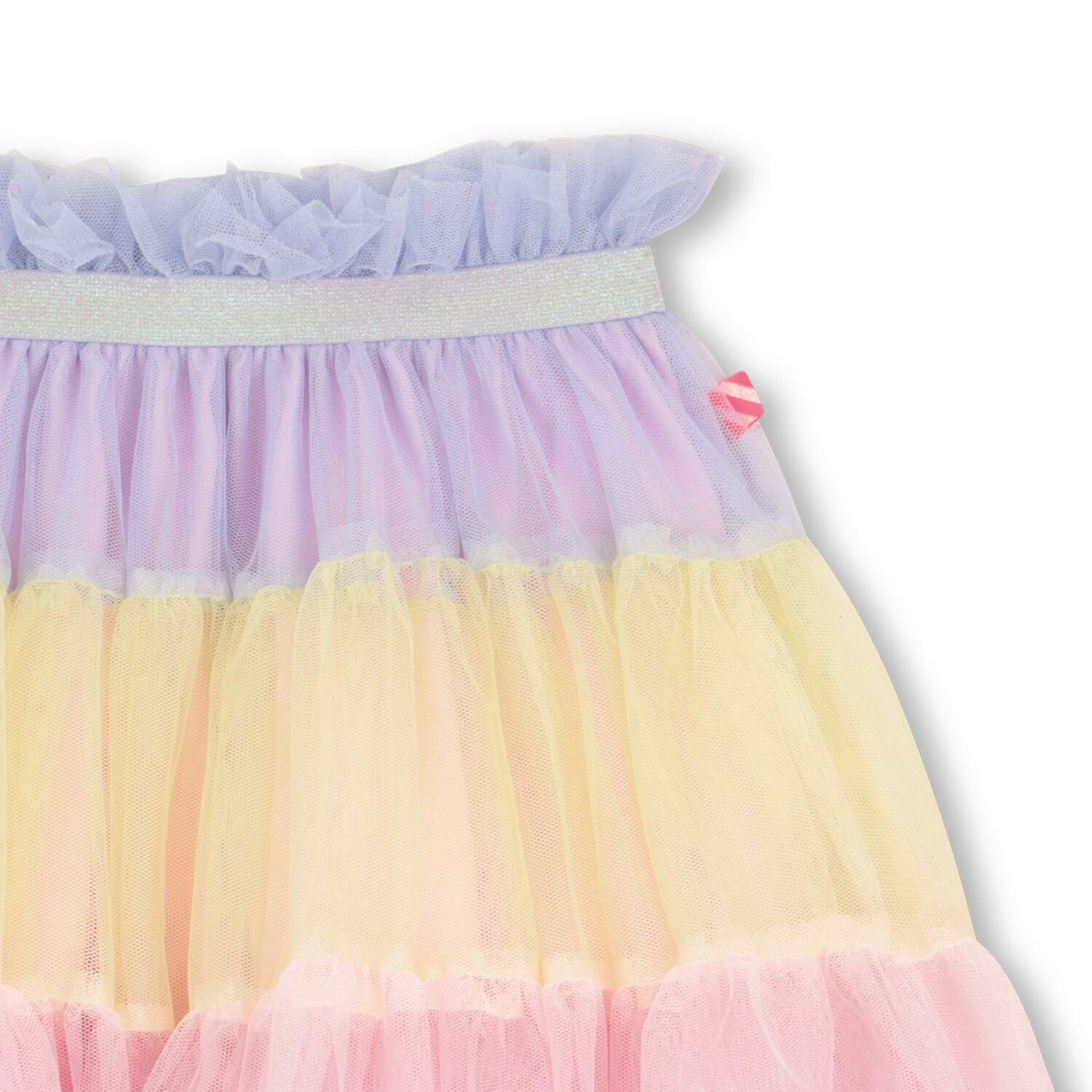 Girls Multi-Coloured Tiered Tulle Skirt, 1, hi-res