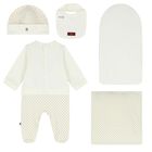Ivory & Gold Logo Babygrow Set, 1, hi-res