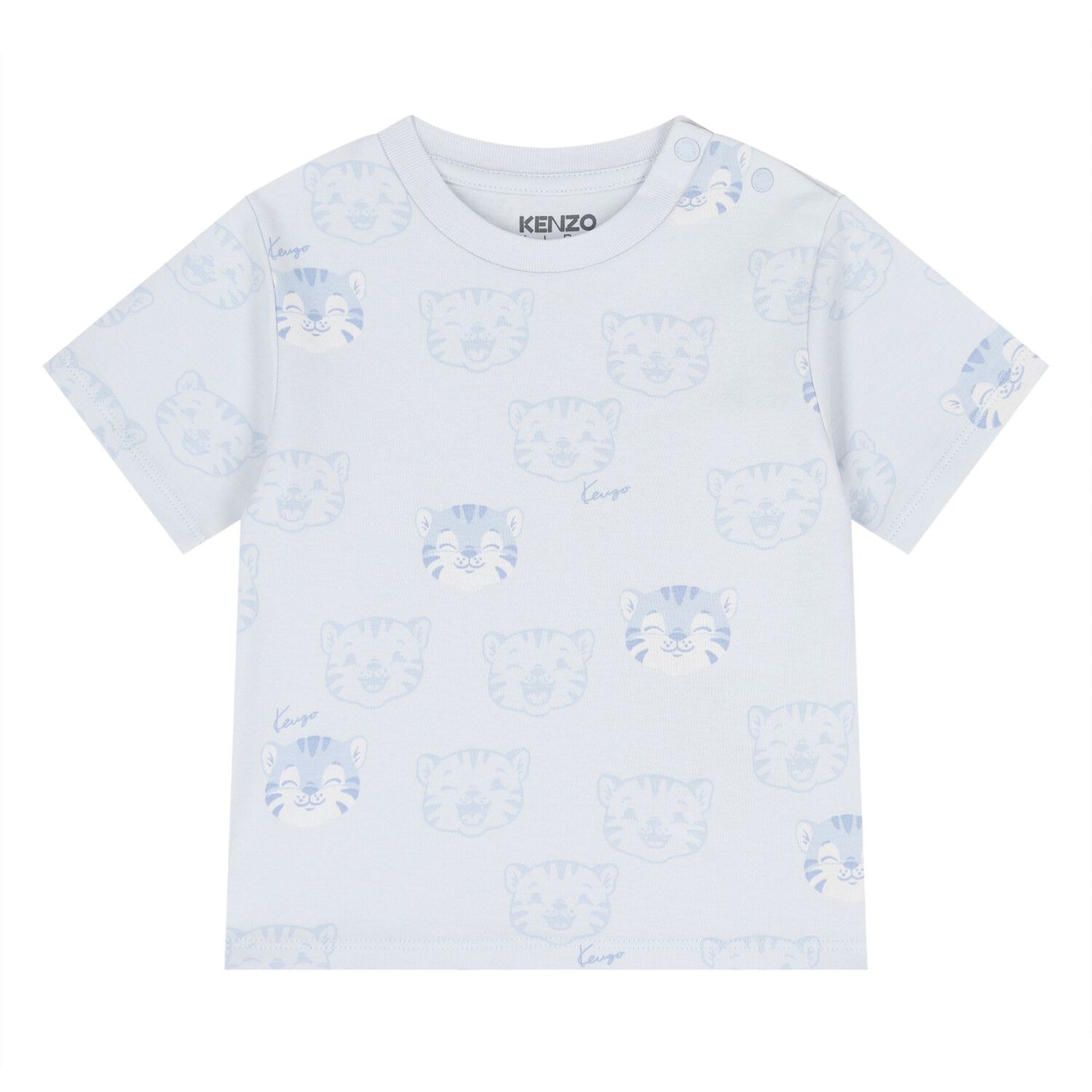 Younger Boys Blue Tiger Logo Joggers Set, 1, hi-res