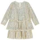 فستان تل بنات بالترتر باللون الذهبي , 1, hi-res