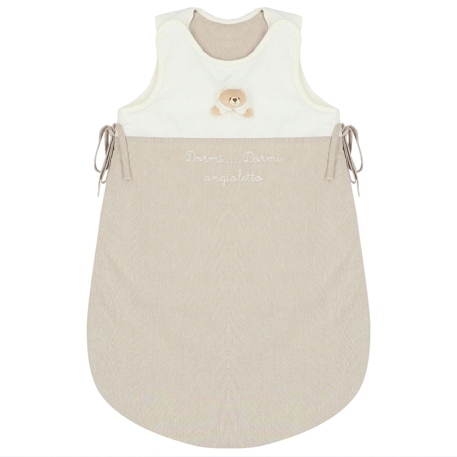 White & Beige Teddy Bear Baby Nest, 1, hi-res image number null