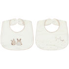 Ivory Bunny Baby Bibs (2 Pack), 1, hi-res
