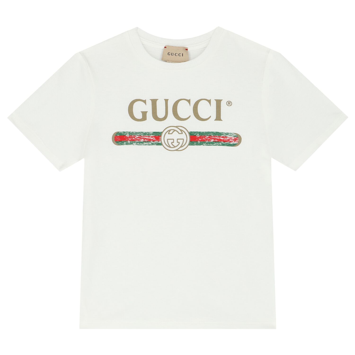 White Cotton Logo T-Shirt, 1, hi-res